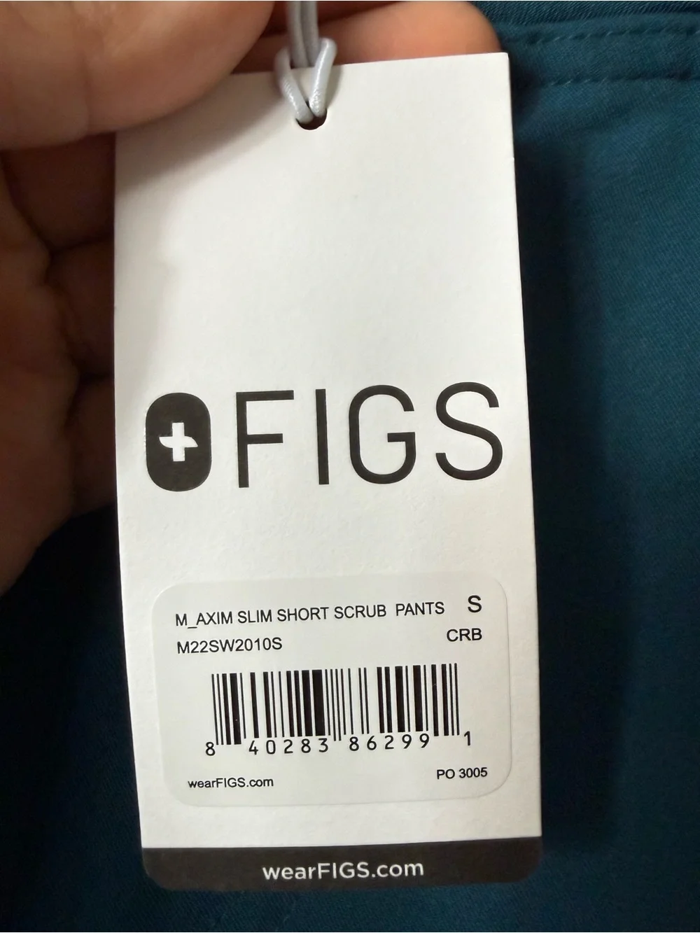Figs Mens Axim Slim Scrub Pant $52 Retail NEW